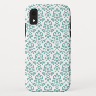 Feuille Damask Teal Pattern Case-Mate iPhone Case