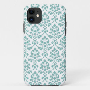 Feuille Damask Teal Pattern Case-Mate iPhone Case
