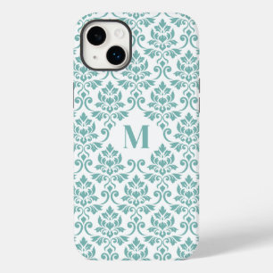 Feuille Damask Teal Pattern (Custom) Case-Mate iPhone 14 Plus Case