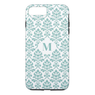 Feuille Damask Teal Pattern (Custom) Case-Mate iPhone Case