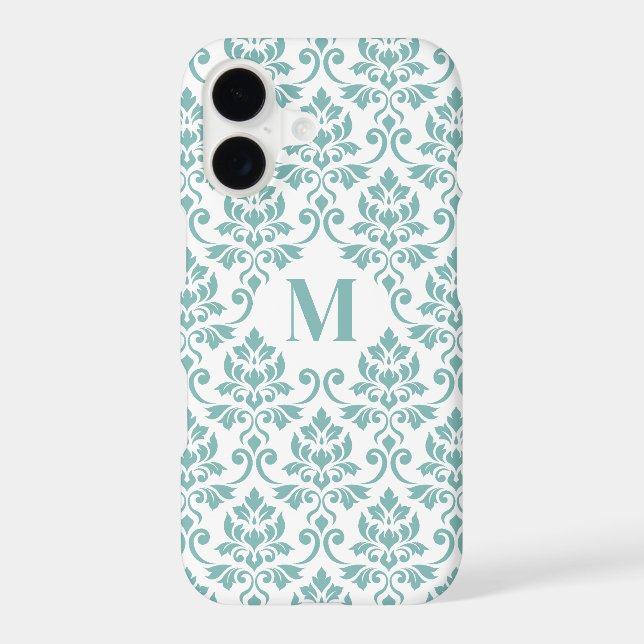 Feuille Damask Teal Pattern (Custom) Samsung Galaxy S21 Case (Back)