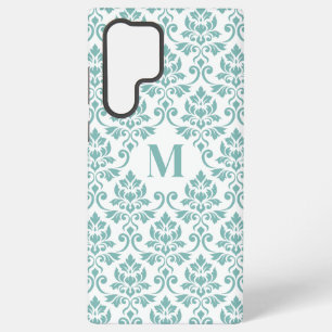 Feuille Damask Teal Pattern (Custom) Samsung Galaxy Case