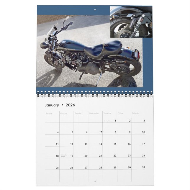 Feuling W3 Motorcycle Calendar 2016 (Jan 2026)