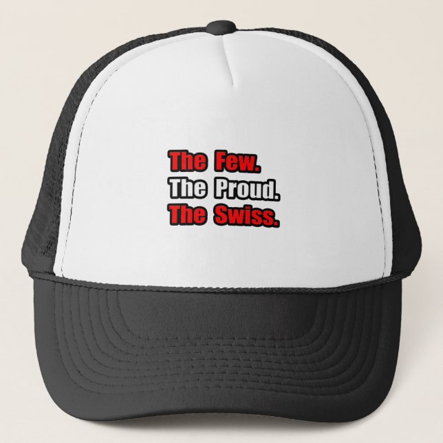 Few Proud Swiss Trucker Hat (Front)