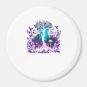 Fey Gothic Emo Goblincore Aesthetic Forest Graphi Magnet