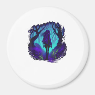 Fey Gothic Emo Goblincore Aesthetic  Forest Graphi Magnet