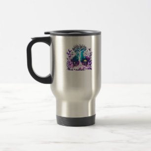 Fey Gothic Emo Goblincore Aesthetic  Forest Graphi Travel Mug