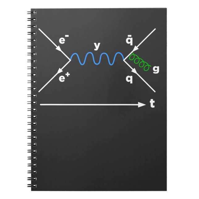 Feynman Diagram Physics Equation science physicist Notebook (Front)