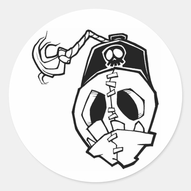 fez classic round sticker (Front)