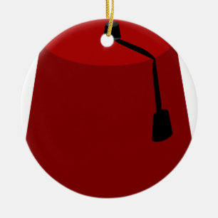 Fez-Hat Ceramic Tree Decoration