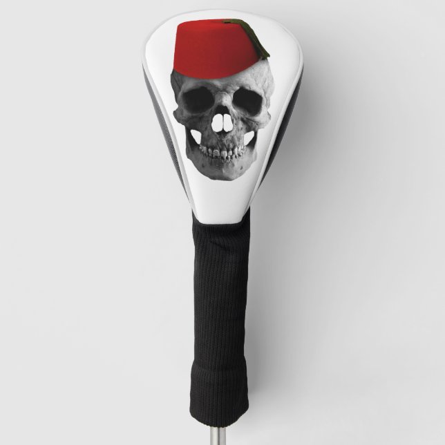 Fez of the Effendi: A Skull's Egyptian Tale Golf Head Cover (Front)
