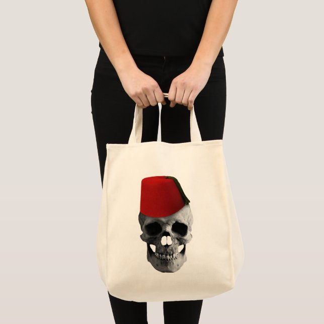 Fez of the Effendi: A Skull's Egyptian Tale Tote Bag (Front (Product))
