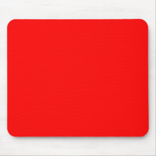 FF0000 Red Mouse Pad