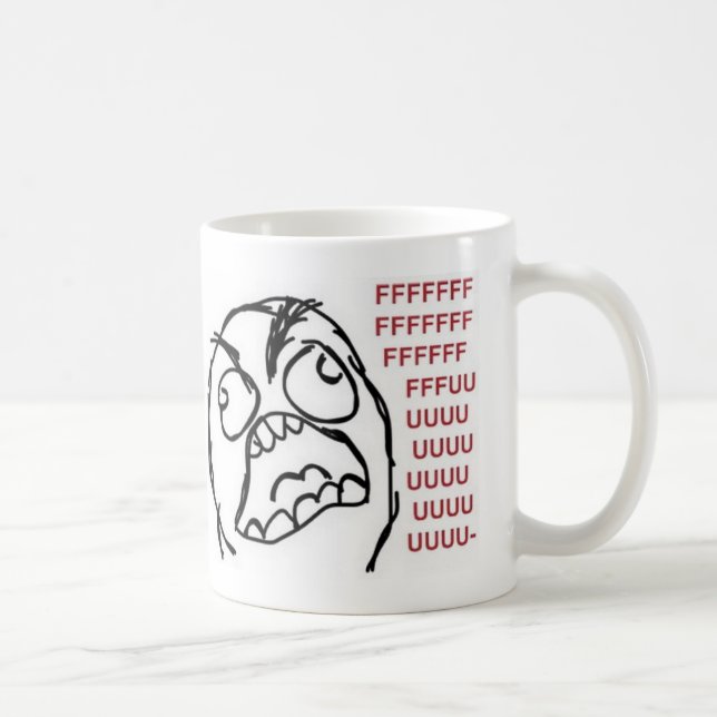 FFFFFFFUUUUUUU Rage mug (Right)