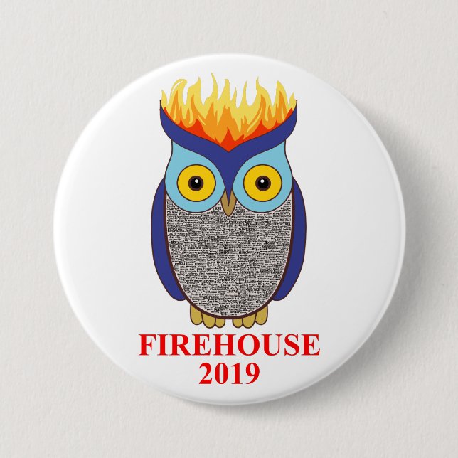FH Blue Owl Button (Front)