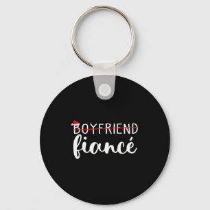 Fiance Fiancee Engaged Couples Matching Christmas  Key Ring