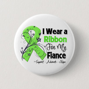 Fiance - Lymphoma Ribbon 6 Cm Round Badge