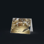 Fiance Merry Christmas card<br><div class="desc">Christmas 'Tis the season to party and celebrate: Merry Christmas! Surprise your nearest and dearest, your friends, co-workers, neighbours or even your boss with a special card. Many different designs available: from a modern collage photography card, mixing ornaments and winter landscapes, a classic vintage christmas theme or a more modern...</div>