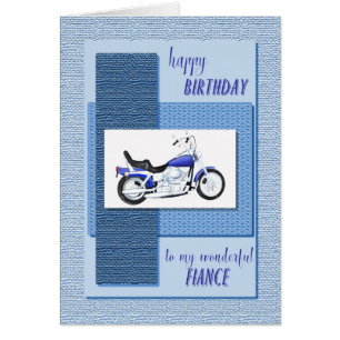 Fiance, motor bike birthday