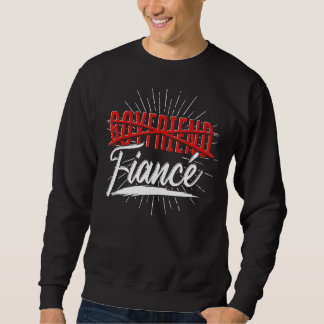 Fiance Newly Engaged Couple Engagement Reveal Enga Sweatshirt