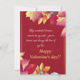 Fiancée card