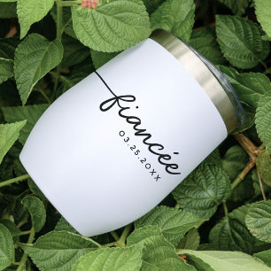 Fiancée Elegant Typography Custom Engagement Gift