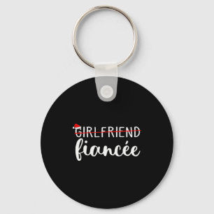 Fiancee Fiance Engaged Couples Matching Christmas Key Ring