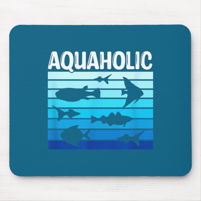 Fiank Funny Fishkeeper Quote Fish Keeper Aquarium  Mouse Pad (Front)