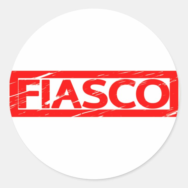 Fiasco Stamp Classic Round Sticker (Front)