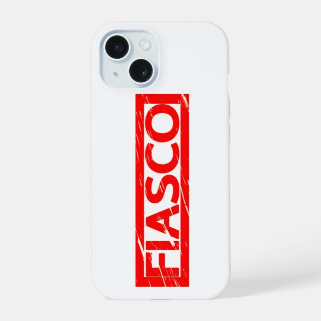Fiasco Stamp iPhone 15 Case (Back)