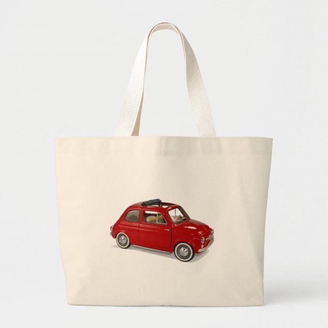 fiat500 large tote bag (Front)