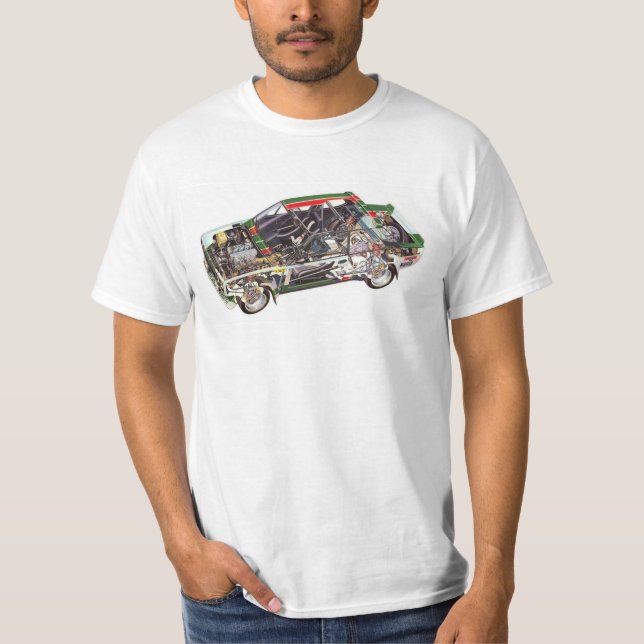 Fiat 131 Abarth Cutaway Shirt (Front)