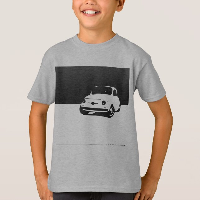 Fiat 500, 1959 - Black on light shirts (Front)