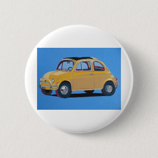 Fiat 500 6 cm round badge