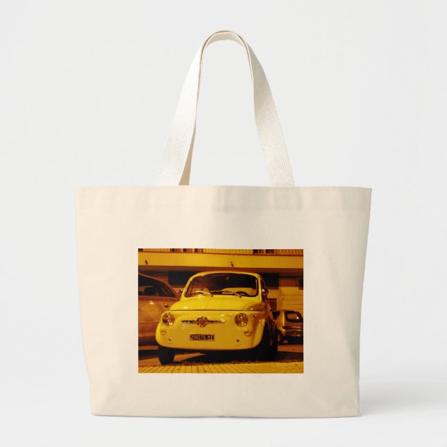 Fiat 500 Abarth. Large Tote Bag (Front)