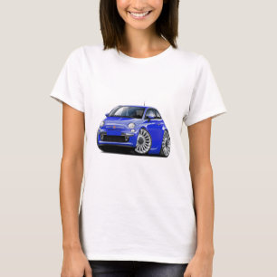 Fiat 500 Blue Car T-Shirt