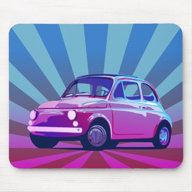 Fiat 500 Bunt Mouse Pad (Front)