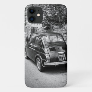 FIAT 500 car in black and white Case-Mate iPhone Case