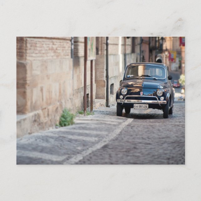 Fiat 500, Cinquecento in Italy Postcard (Front)