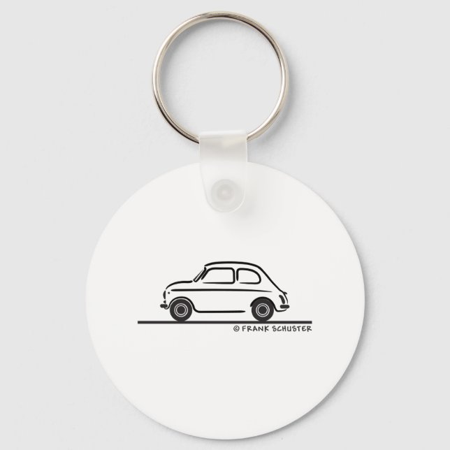 Fiat 500 Cinquecento Key Ring (Front)