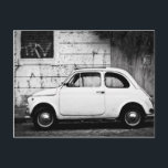 Fiat 500 in Rome, Italy Postcard<br><div class="desc">Fiat 500 in Rome,  Italy</div>