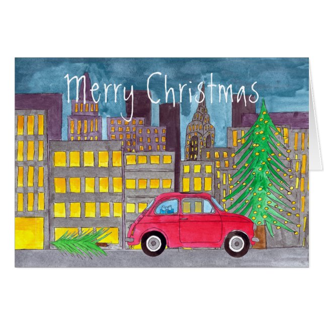 Fiat 500 in the City Customisable  (Front Horizontal)