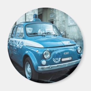 Fiat 500 Police car in Italy Magnet