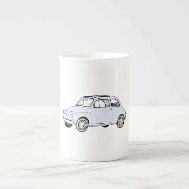 Fiat 500 Topolino Bone China Mug (Front)