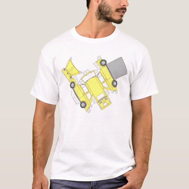 Fiat 500 Yellow T-Shirt (Front)