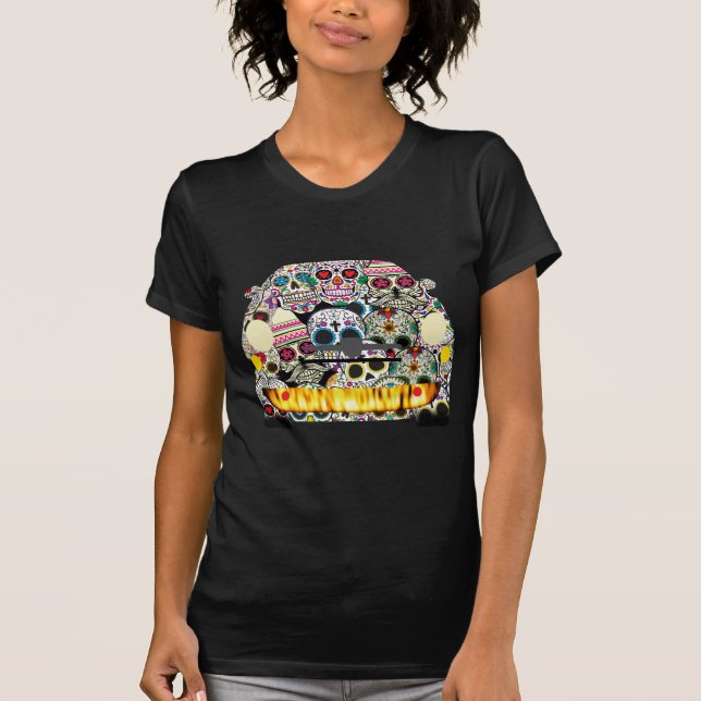 Fiat Abarth SuGar Skulls T-Shirt (Front)