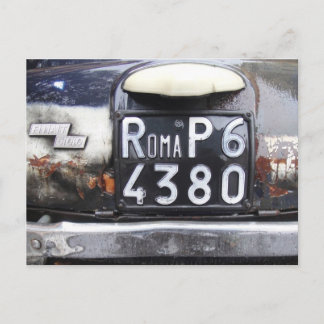 Fiat Cinquecento Postcard