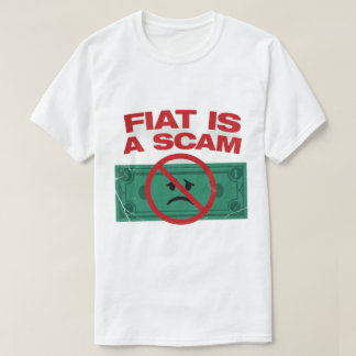 FIAT IS A SCAM - Bitcoin Men's T-Shirt
