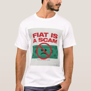 FIAT IS A SCAM - Bitcoin Men's T-Shirt