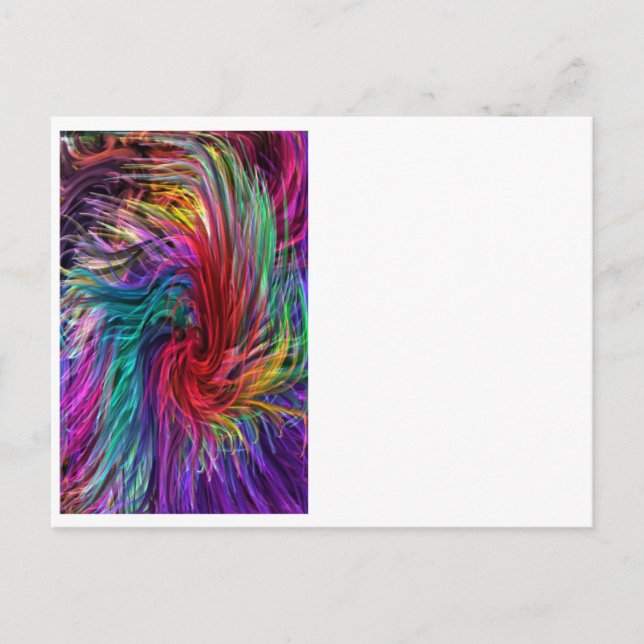 FIBER Threads Spaghetti -  Sparkle Graphic Art Postcard (Front)